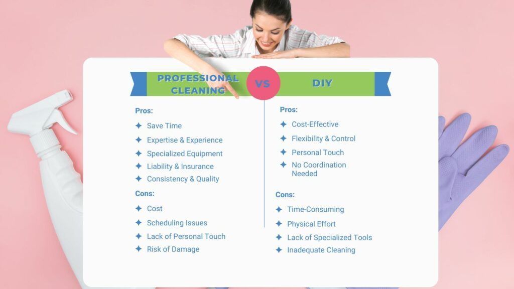 professional cleaning vs diy pros and cons comparison